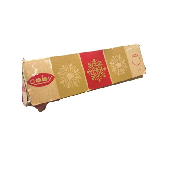 Vintage Coby Christmas Ornaments Set Of 12 Glass Red & Blue American Made READ - Picture 2 of 5